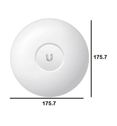 UBIQUITI UAP-AC-LR - UniFi AC: Access Point de largo alcance para interiores con doble banda 802.11ac MIMO 2x2 potencia de 24 dBm hasta 1317 Mbps. Incluye Inyector PoE