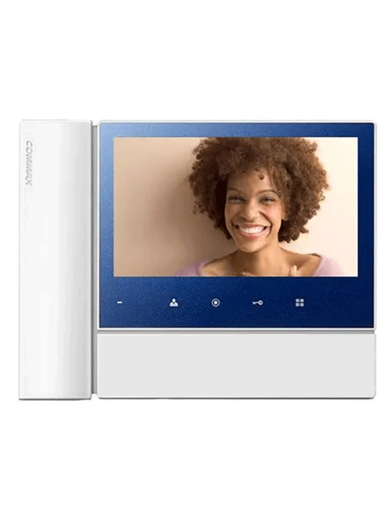 COMMAX CDV70N2 - Monitor  para videoportero de 7 pulgadas con auricular  soporta hasta 2 frentes de calle con función de apertura de puerto