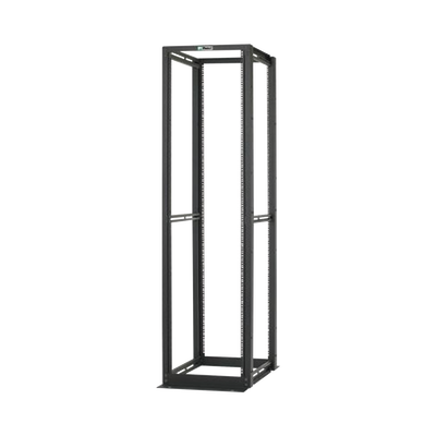 Rack de Cuatro Postes Estándar de 19" Rieles Numerados y Roscados #12-24 Profundidad Máxima de 30 in 45 Unidades de Rack Color Negro