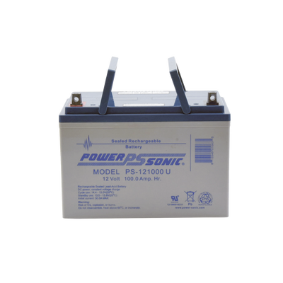 Batería 12V 100AH Para Respaldo Tecnologías AGM/VRLA 10-12 Años Vida Útil Terminales U Reconocida UL