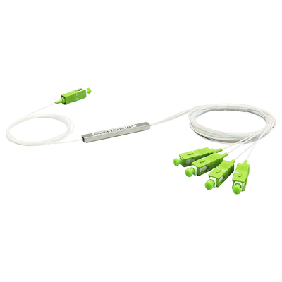 Splitter (Divisor Óptico) tipo PLC 1x4 conectores SC/APC