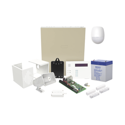 Kit Cableado con VISTA48/6160RF Batería Transformador Sensor Pir Contactos Magnéticos Sirena Gabinete de sirena y Tamper