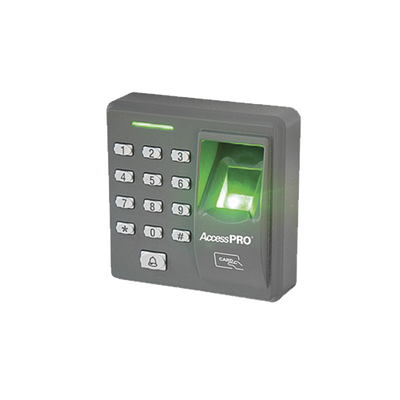 Lector de huella y proximidad con teclado autónomo 500 huellas/500 tarjetas/8 passwords
