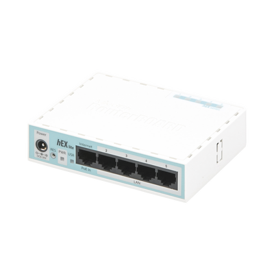 (hEX lite) RouterBoard 5 Puertos Fast Ethernet