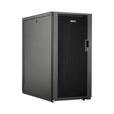 Gabinete Profesional de Telecomunicaciones de Piso 24 UR 600 mm de Ancho y 1070 mm de Profundidad Color Negro
