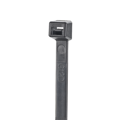Cincho de Nylon 6.6 StrongHold™ 100mm largo x 2.5mm ancho Color Negro Exterior Resistente a Rayos UV Paquete de 100pz