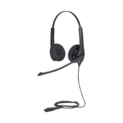 Jabra Biz 1500 Duo auricular profesional con cancelación de ruido ideal para contact center con conexión QD (1519-0157)