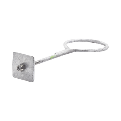Ancla con Aro largo: 40 cm. de 1/2" de espesor para Losa o Pared. Galvanizado por Inmersión.