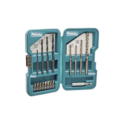 Juego de accesorios multipropósito 17 piezas para metal concreto madera y puntas para atornillar.