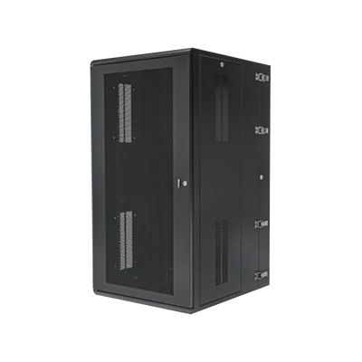 Gabinete PanZone de Montaje en Pared de 19in Puerta Ventilada 26 UR 635mm de Profundidad Color Negro