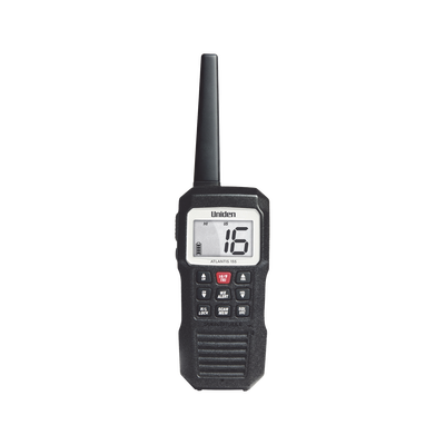 Radio Marino Portátil VHF flotante y sumergible Rx: 156.050-163.275MHz Tx: 156.025-157.425MHz cumple con los canales marinos Internacionales de EUA y Canadá