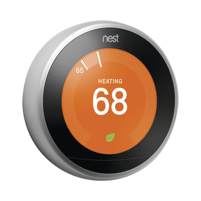 Nest - Termostato inteligente - Plateado integrable a sistemas LUTRON Caseta Wireless RA2 Select RadioRa2