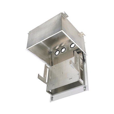 Gabinete PanZone Premium de Montaje en Techo Con 2 UR Para Equipo Activo y 6 UR Para Paneles de Parcheo Fabricado en Acero Color Blanco