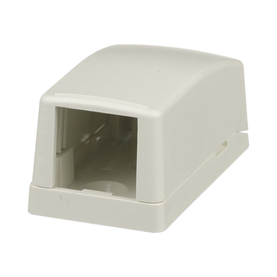 Caja de Montaje en Superficie Para 1 Módulo Mini-Com Color Blanco Mate