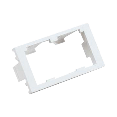 Inserto Plano de 1/3 Espacio para Dos Módulos Mini-Com® Color Blanco Mate
