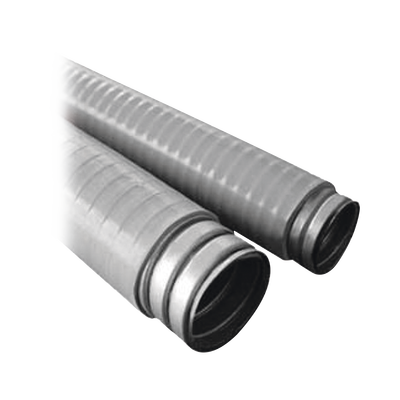 Tubo Flexible tipo Liquidtight de 2" (50 mm). Acero + Forro PVC. Rollo de 30 Metros.