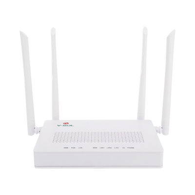 ONU Dual G/EPON con Wi-Fi AC de doble banda 1 puerto SC/UPC + 2 puertos LAN Gigabit + 1 puerto FXS