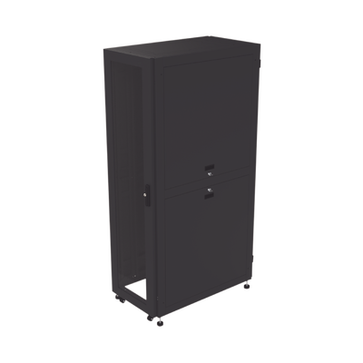 Gabinete para Telecomunicaciones Rack Estándar de 19" 42UR 600 mm Ancho x 1000 mm Profundidad. Fabricado en Acero Se envía el Gabinete Armado.
