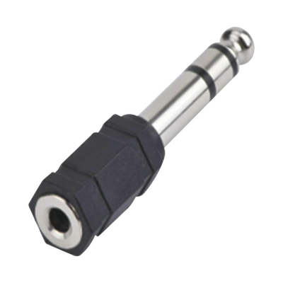 Adaptador de audio 3.5mm hembra a 6.3mm macho (Audio estereo)