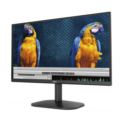 Monitor LED de 23.8" VESA Resolución 1920 x 1080 Pixeles Entradas de Video VGA/HDMI. Panel VA LCD Backlight LED. Ultra Delgado