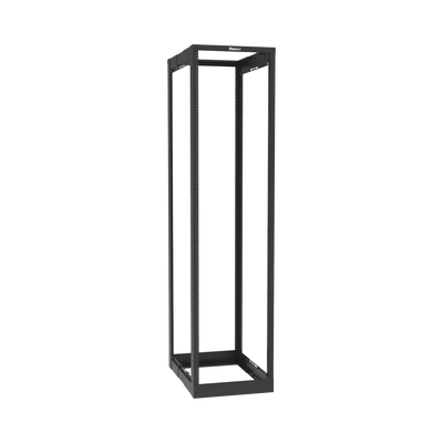 Rack de Cuatro Postes Estándar de 19" Rieles Roscados #12-24 Profundidad Ajustable de 23 a 42 in 45 Unidades de Rack Color Negro