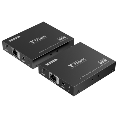 Kit Extensor HDMI para distancias de 70 metros / Resolución 4K x 2K@ 60 Hz/ Cat 6 6a y 7 / IPCOLOR / CERO LATENCIA / SIN COMPRIMIR / Salida Loop / Control IR / Salida de audio de 3.5mm / PoC
