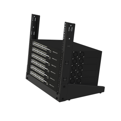 Rack de 19" 9 UR Para Uso en Mesa. Ideal para Instalaciones Temporales / Pruebas / Exhibición