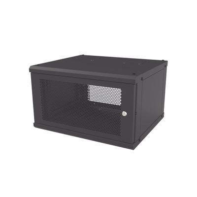 Gabinete de Pared Fijo Puerta Perforada Rack 19" de 6 UR (600 x 355 x 523 mm)(An x Al x Prof.)