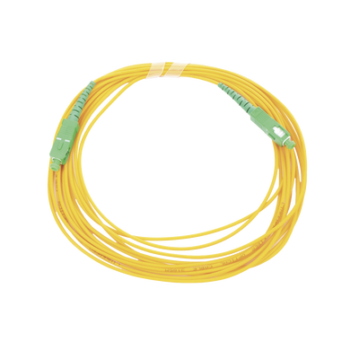 Jumper de Fibra Óptica Monomodo SC/APC - SC/APC Simplex color amarillo 5 metros