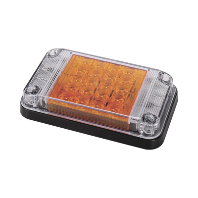 Luz de Advertencia de 7X4" Color Ámbar Con Luces de Trabajo Ideal para Ambulancias