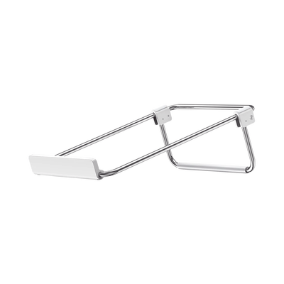 Soporte para Laptop / Plegable / Ajustable de 87 a 131 mm / Amplia compatibilidad 11 -16 / Capacidad de carga 20 KG / Antideslizante / Ultra Ligero / Metal / ABS / Silicona / Color Plata