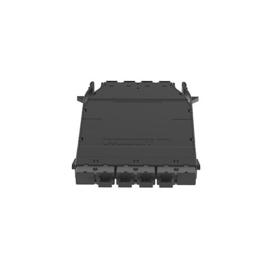 Cassette HD Flex™ Para 32 Fibras Multimodo OM4 de 4 MPO(8F) Macho a 4 MPO(8F) Macho Color Gris