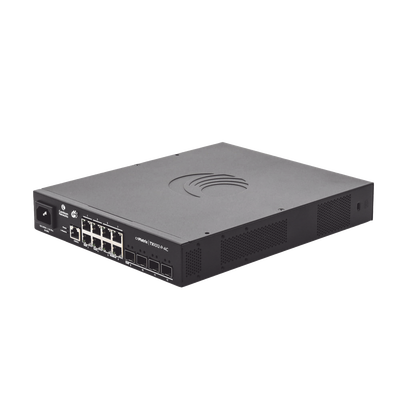 Switch cnMatrix TX1012-AC-P PoE Ideal para WISP / 8 Puertos Gigabit PoE + 4 SFP+ / PoE Budget 200W /Capa 2 y Capa 3 / Gestión Gratuita Desde la Nube