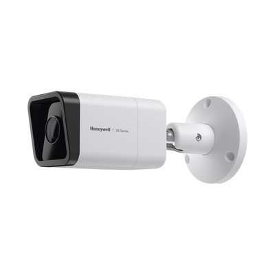 Bala IP 5 Megapixel / Lente Mot. 2.7 a 13.5 mm / 60 mts IR / Ultra Baja Iluminación / IP67 / H.265 / IA (Filtro de Humanos y Vehiculos) / Merodeo / Conteo de Personas / PoE / Audio y Alarmas I/O / ONVIF / NDAA / Serie 35 / Honeywell Security