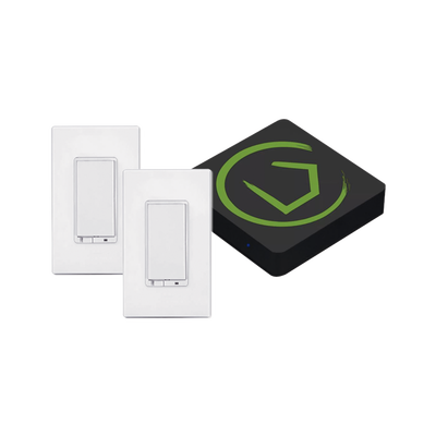 KIT HUB Controlador inteligente para dispositivos Zwave Zigbee Shelly Lutron incluye 1 HUB / 2 Atenuadores inteligentes On/Off Zwave