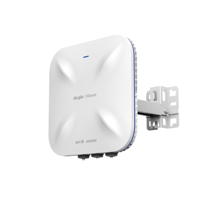 Punto de Acceso Mesh Wi-Fi 6 Industrial para Exterior Omnidireccional 5.95Gbps MU-MIMO 4x4 360° Filtros Anti Interferencia y Auto Optimización con IA puerto eth 2.5G y SFP
