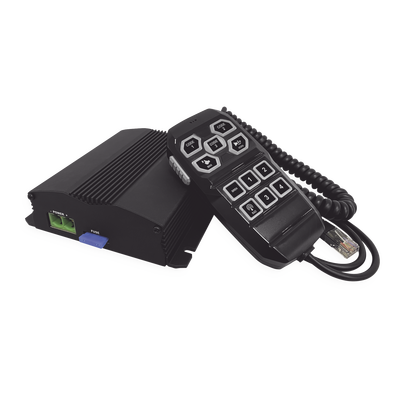 Sirena Vehicular de 100W de Potencia Con Controlador Unimando Para Control de Tonos 4 Salidas Auxiliares y Microfono