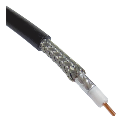 Metro de Cable Coaxial Tipo RG-58 LP-195 50 Ohms Conductor de Cobre Sólido