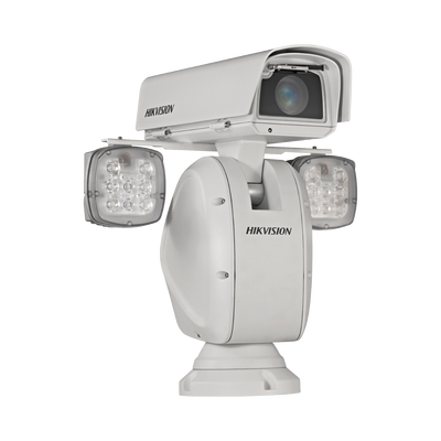 PTZ IP 2 Megapixel / Punta de Poste / 40X Zoom / 400 mts IR / Exterior IP66 / 30 IPS / EIS / WDR 140 dB / Wiper / MicroSD