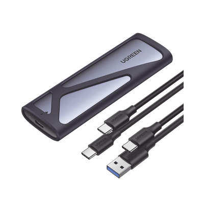 Carcasa Disco Duro NVME M.2 (Enclosure) | Hasta 2TB | USB3.1 a 10 Gbps | SATA SSD PCIE 3.0 | Soporta M Key y B Key | Compatible con SSD M.2 NVME 2230/2242/2260/2280 | UASP | S.M.A.R.T. | TRIM | ESD Incorporado | Caja de Aluminio.
