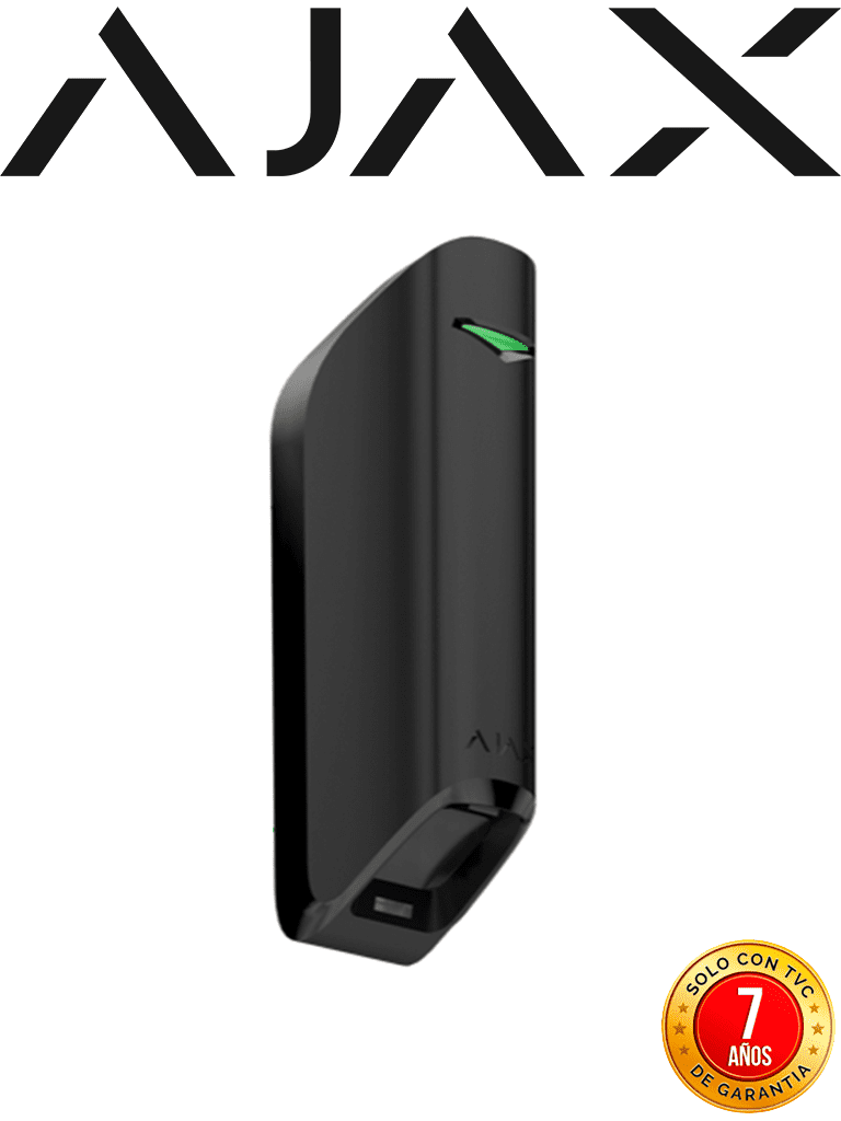 AJAX MotionProtect Curtain B - Detector de movimiento de ángulo estrecho para uso en interiores. Color Negro (28300.36.BL3)
