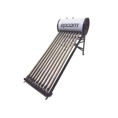 Bóiler Solar de 90L Baja Presión con 9 Tubos de Vacío de Mayor Resistencia y Termotanque Inoxidable de Grado Alimenticio Resistentes a Granizo de Hasta 25 mm/ l Incluye Anodo de Magnesio