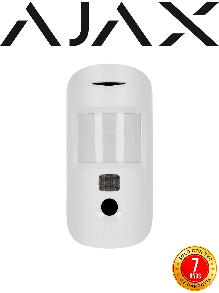 AJAX MotionCam W - Detector de movimiento con Verificación fotográfica. Color Blanco (27383.23.WH3)