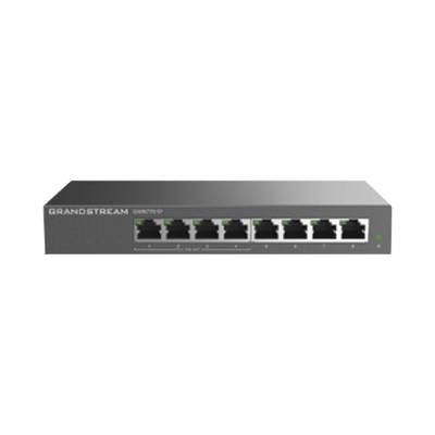 Switch PoE+ Gigabit No Administrable / 8 puertos 10/100/1000 Mbps / 4 puertos PoE+ / hasta 60W