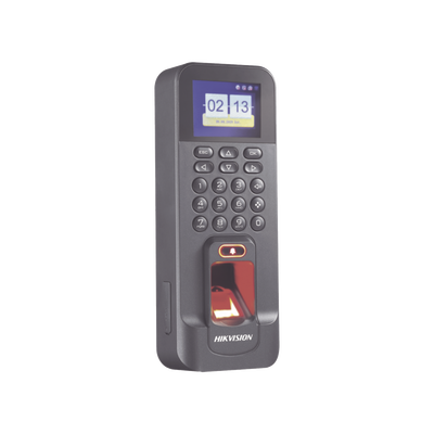 Biométrico WiFi de Acceso y Asistencia Compatible con APP Hik-Connect (P2P) / Soporta Biometrico Esclavo RS-485 / Lectura de Huella y Tarjetas EM / TCP/IP / 150 000 Eventos / Relevador para Chapa y Reportes de Asistencia