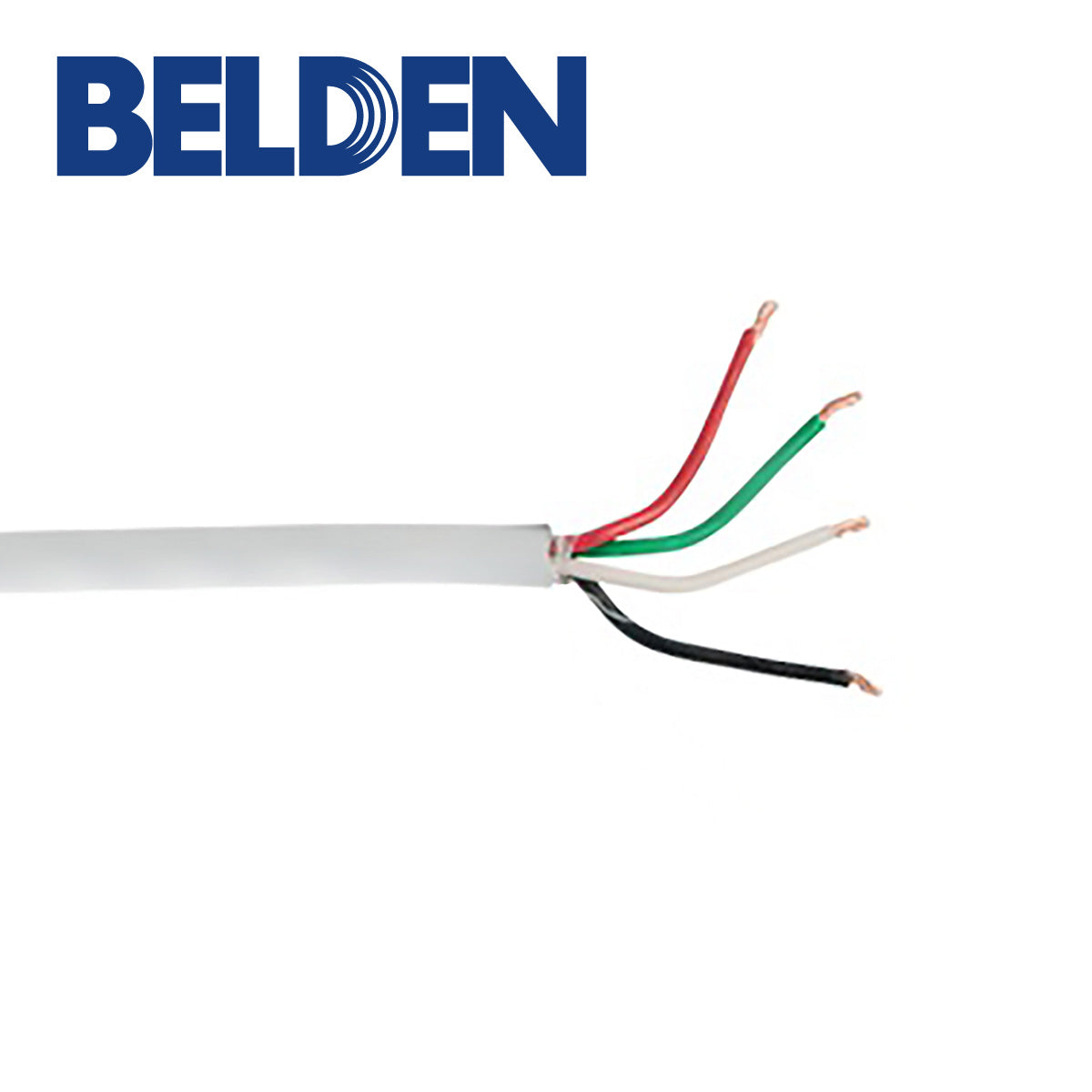 CABLE AUDIO COMERCIAL Y SEGURIDAD BELDEN 1325R 0091000 FORRO PVC BLANCO CMR RISER 4C/22AWG 4 CONDUCTORES CALIBRE 22 AWG MULTIFILAR COBRE ESTAÑADO USO INTERIOR BLINDADO CARRETE 1000 PIES 305 METROS
