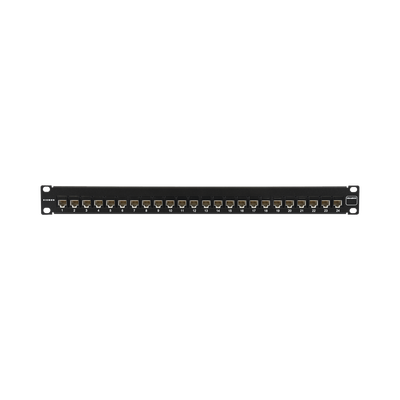 Patch Panel UltraMAX. UTP Precargado con Jacks Cat6A 24 Puertos Plano 1U