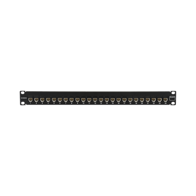 Patch Panel UltraMAX. UTP Precargado con Jacks Cat6 24 Puertos Plano 1U