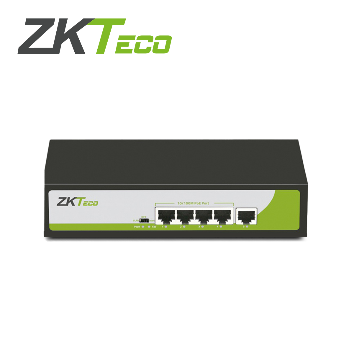SWITCH ZKTECO PE042-55-C 4 PUERTOS RJ45 10/100 Mbps CON POE AF/AT + 2 PUERTO RJ45 10/100 Mbps NO ADMINISTRABLE COMPATIBLE CON CUALQUIER CAMARA IP POE SOPORTA HASTA 250m DE DISTANCIA SOBRE UTP CAT6 POTENCIA MAXIMA DE SALIDA POE DE 30W PARA CADA PUERT