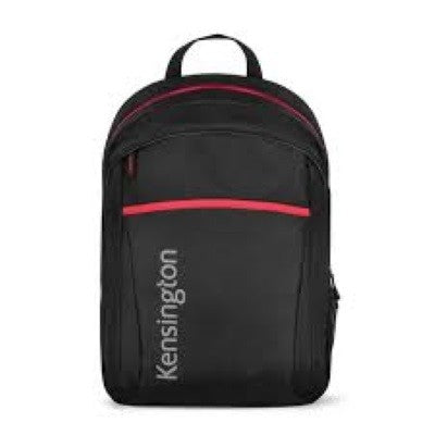 Backpack Kensington K62626AM para Laptop 15.6" Negro con Rojo. Compartimento acolchado para laptop de hasta 15.6 pulgadas